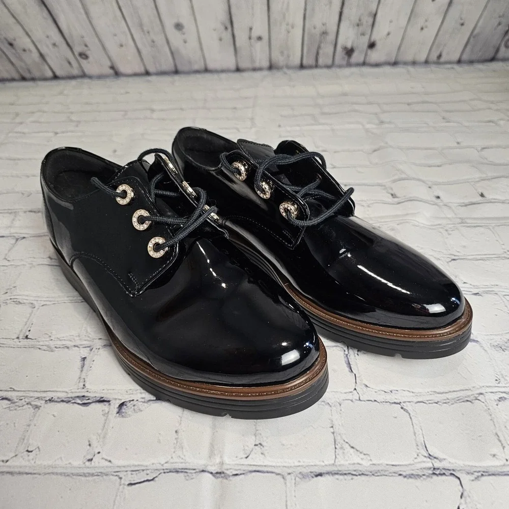 Flexi Comfort Shoes Women's Size 9‎ Black Oxford Walking Casual Mexico